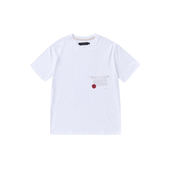 TEE LIBRARY MESSAGE FOR NATURE TEE WHITE