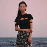 FAN YOUNG SLIMFIT FLASH LOGO TEE BLACK
