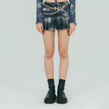FAN YOUNG SWEAT PLEATS SKIRT MULTI