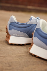 NEW BALANCE 327 LIGHT ARCTIC GREY WITH MERCURY BLUE MS327MQ