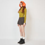 CRANK WOOL SPAN LETTERING TURTLENECK OLIVE