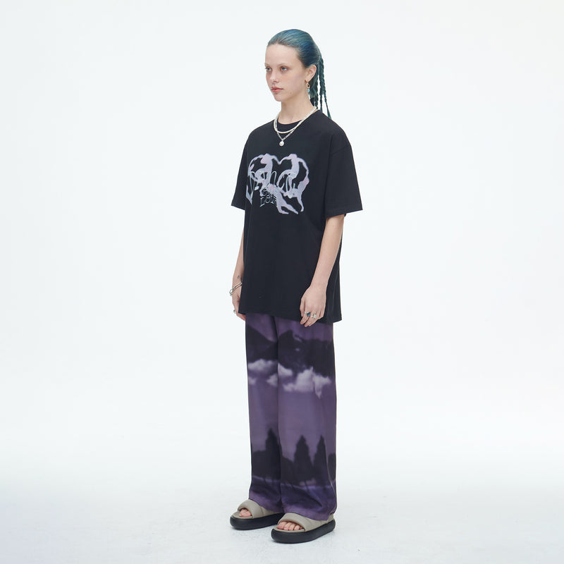 SSERPE DANCE OUR LOVE HALF SLEEVE TEE BLACK