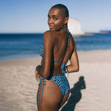 BRIGHT SWIMWEAR MARIA BOTTOM BLUE ZEBRA