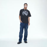 SSERPE DANCE OUR LOVE HALF SLEEVE TEE BLACK
