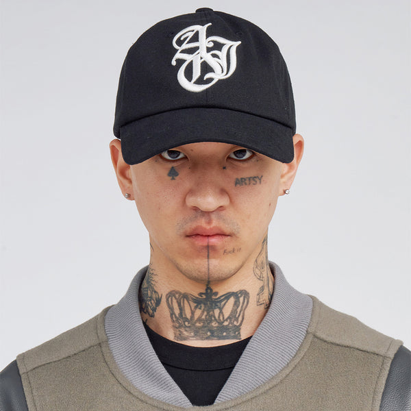 AJOBYAJO SPORTY LOGO CAP BLACK