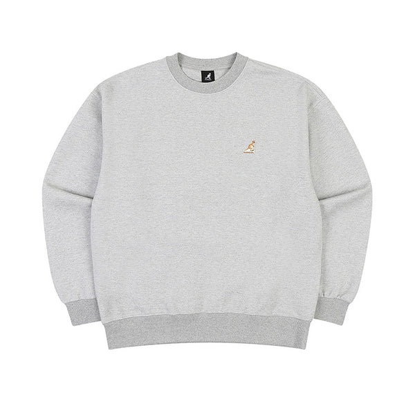 KANGOL LOGO PATCH SWEATSHIRT MELANGE GREY RT1726