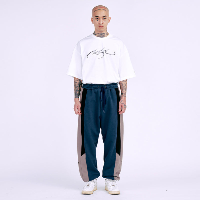 AJOBYAJO TRI MIXED SWEAT PANTS TEAL