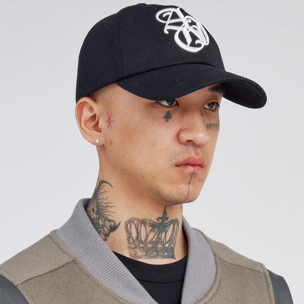 AJOBYAJO SPORTY LOGO CAP BLACK