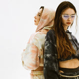 FAN YOUNG TIE DYE LOGO PRINTING HOODIE MULTI