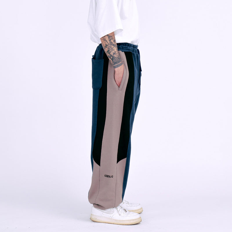 AJOBYAJO TRI MIXED SWEAT PANTS TEAL