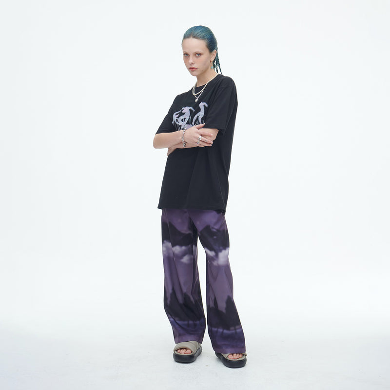 SSERPE DANCE OUR LOVE HALF SLEEVE TEE BLACK