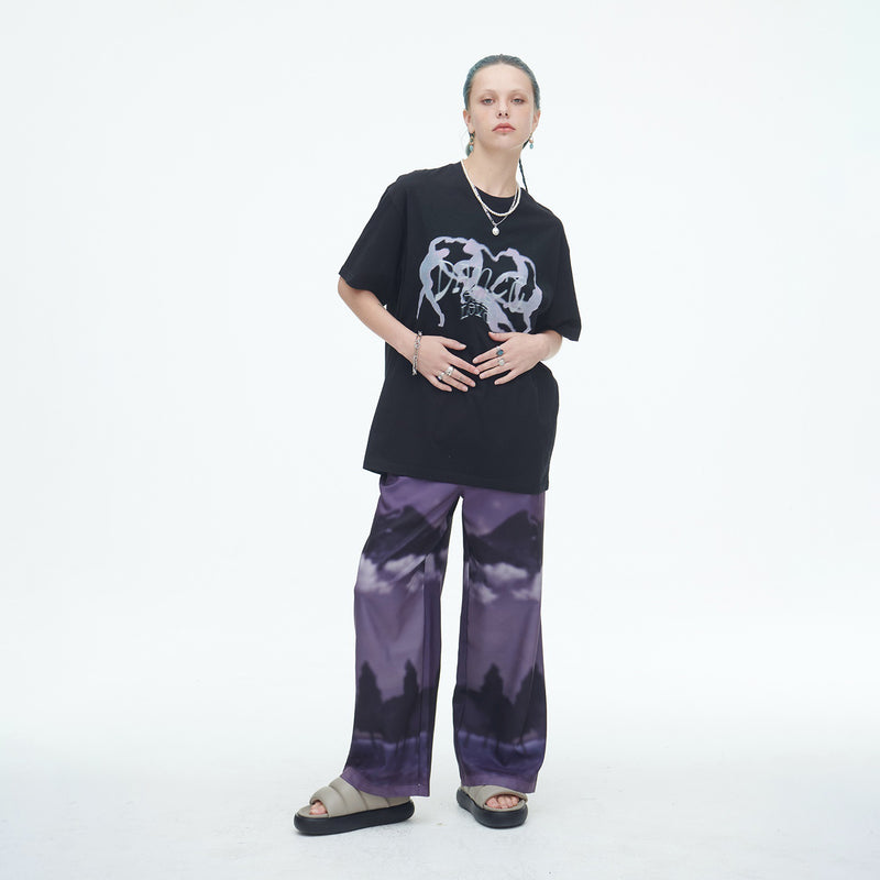 SSERPE DANCE OUR LOVE HALF SLEEVE TEE BLACK