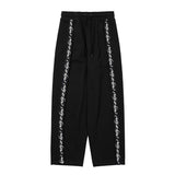 AJOBYAJO ONE TUCK TRACK PANTS BLACK