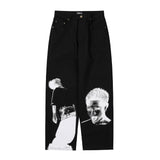AJOBYAJO TRAIGAN PANTS BLACK
