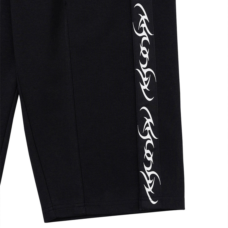 AJOBYAJO ONE TUCK TRACK PANTS BLACK