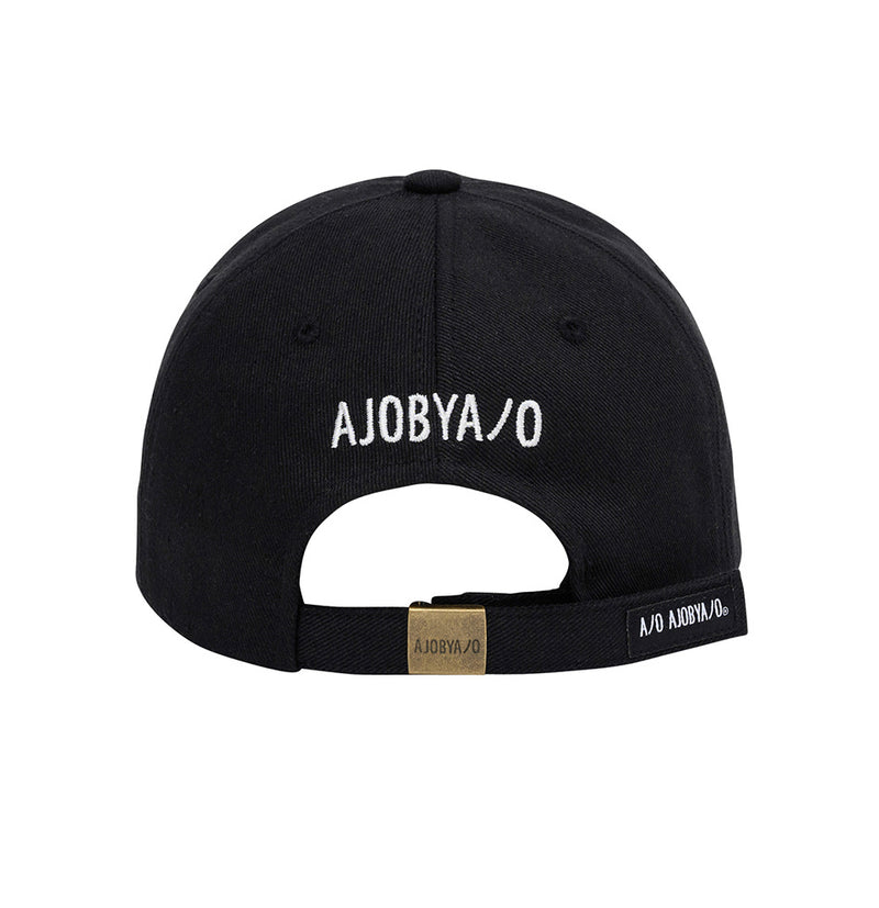 AJOBYAJO SPORTY LOGO CAP BLACK