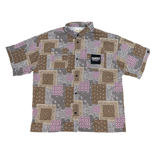 FAIRFAX PATCHWORK BANDANA SHIRT OLIVE