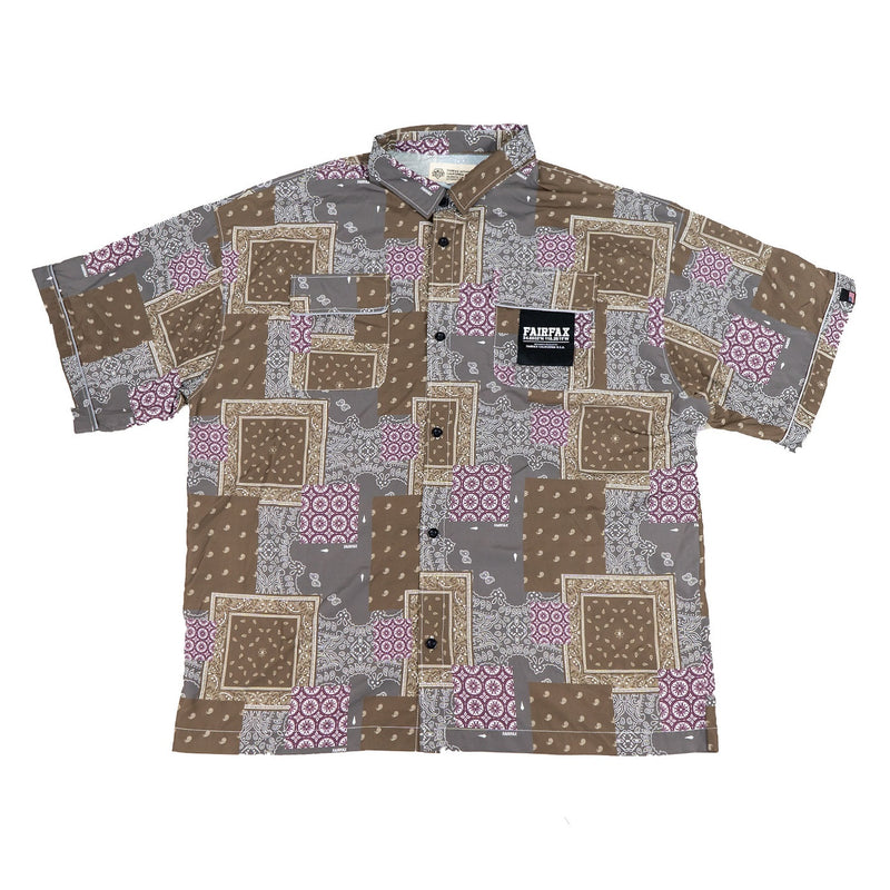 FAIRFAX PATCHWORK BANDANA SHIRT OLIVE