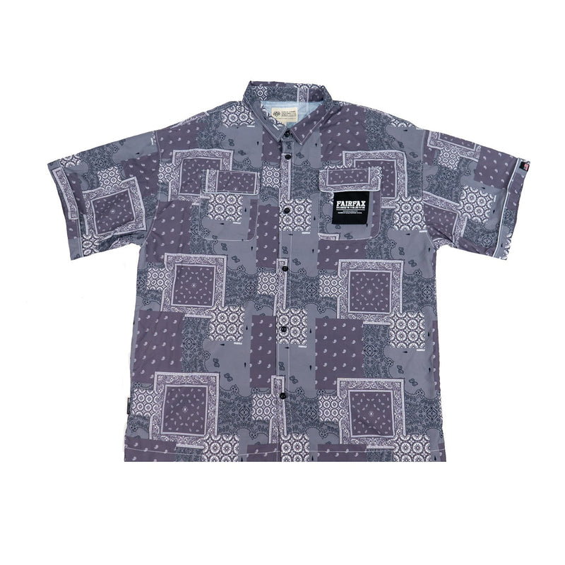FAIRFAX PATCHWORK BANDANA SHIRT GREY