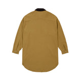 AJOBYAJO OVERSIZED WAX SHIRT JACKET CAMEL
