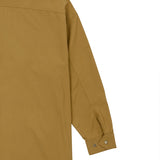 AJOBYAJO OVERSIZED WAX SHIRT JACKET CAMEL