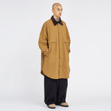 AJOBYAJO OVERSIZED WAX SHIRT JACKET CAMEL