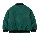 AJOBYAJO NYLON BASEBALL JACKET GREEN