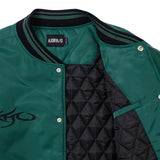 AJOBYAJO NYLON BASEBALL JACKET GREEN