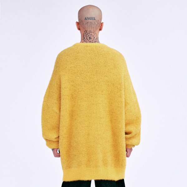 AJOBYAJO SPORTY LOGO SWEATER YELLOW