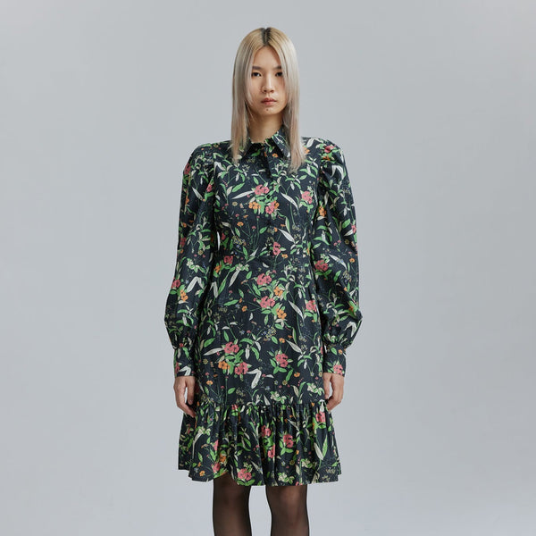 AVAVAV PUFF DRESS FLOWER PRINT