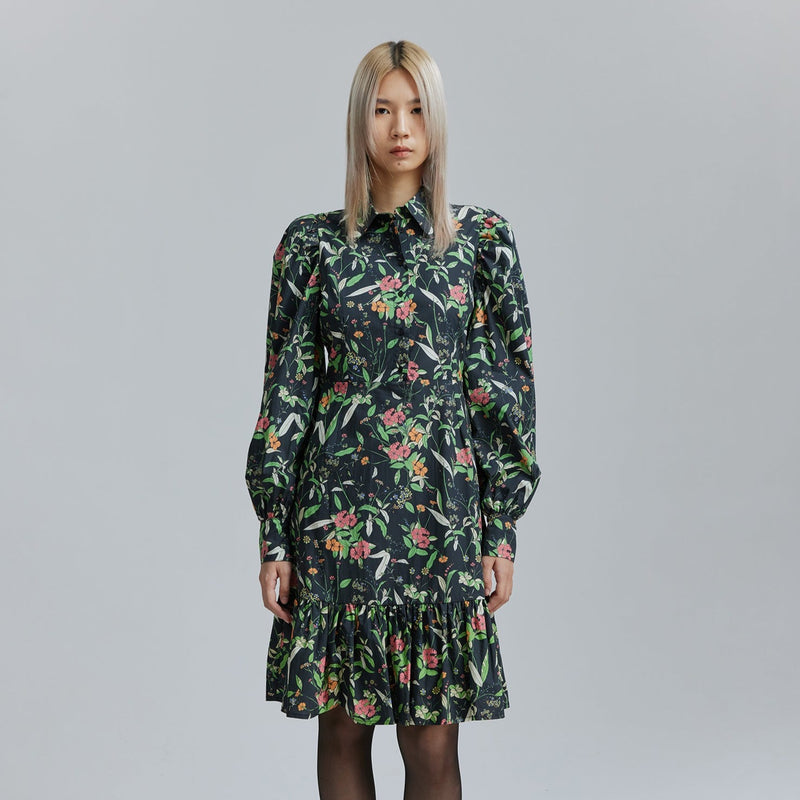 AVAVAV PUFF DRESS FLOWER PRINT