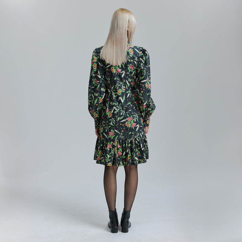 AVAVAV PUFF DRESS FLOWER PRINT