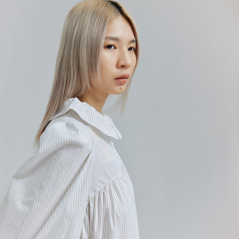 AVAVAV LONG DUFFLE DRESS WHITE