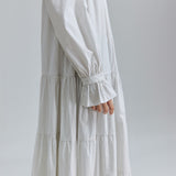 AVAVAV LONG DUFFLE DRESS WHITE