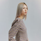 AVAVAV ROUND NECK PUFFY TOP MULTI