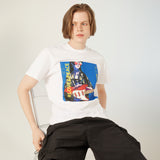 UL:KIN X TREE 13 ARTIST T-SHIRT LOVE AND PEACE WHITE