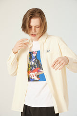 UL:KIN X TREE 13 ARTIST T-SHIRT LOVE AND PEACE WHITE