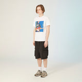 UL:KIN X TREE 13 ARTIST T-SHIRT LOVE AND PEACE WHITE