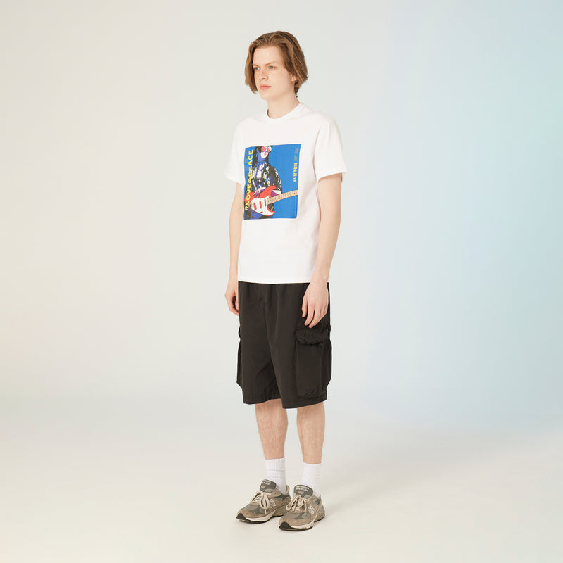 UL:KIN X TREE 13 ARTIST T-SHIRT LOVE AND PEACE WHITE