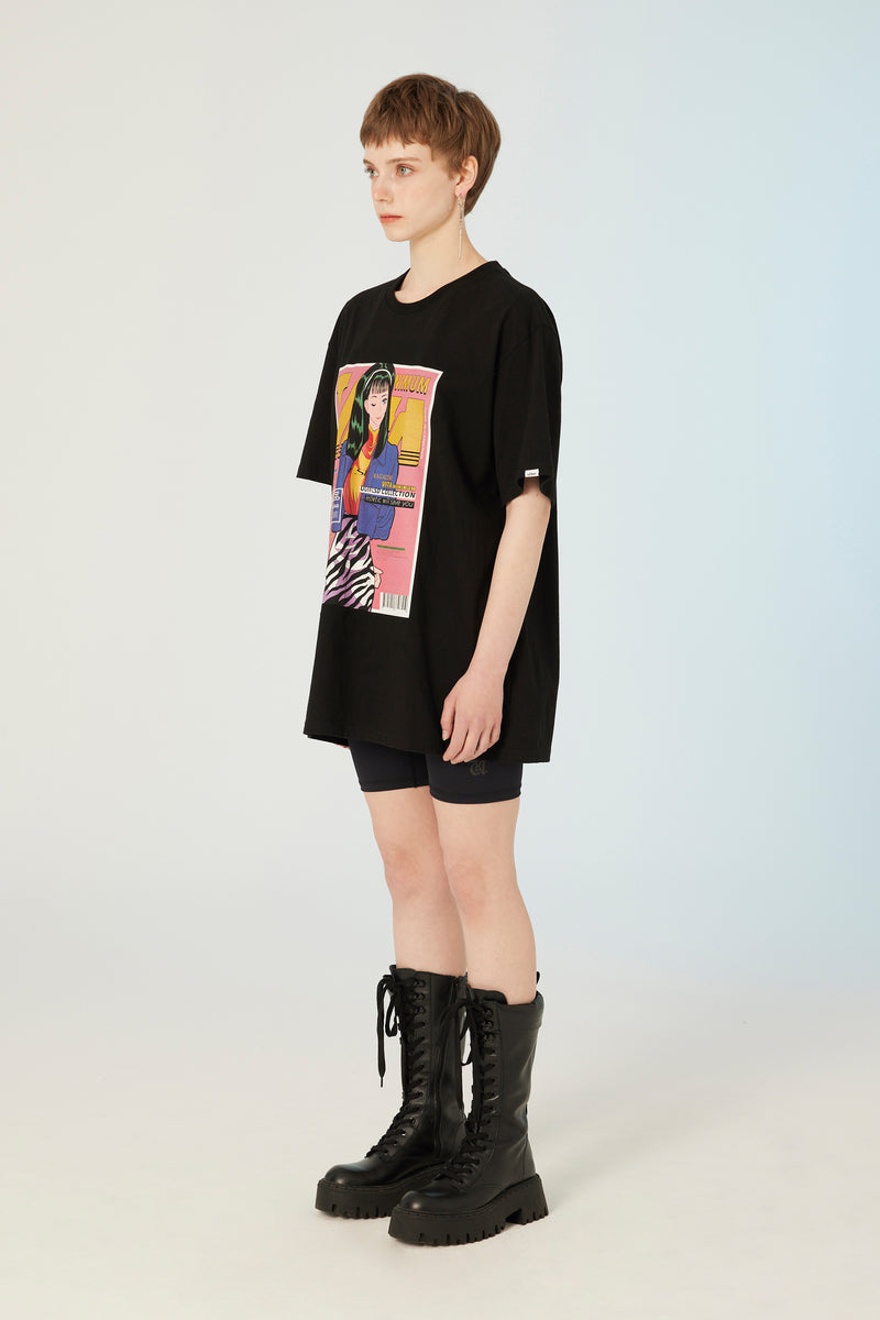UL:KIN X TREE 13 ARTIST T-SHIRT VITA MINIMUM BLACK