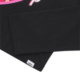 UL:KIN X BETTY BOOP LOVE POWER SEMI-CROP LONG SLEEVE T-SHIRT BLACK