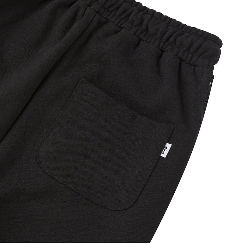 UL:KIN HOOK TAPE SWEATPANTS BLACK
