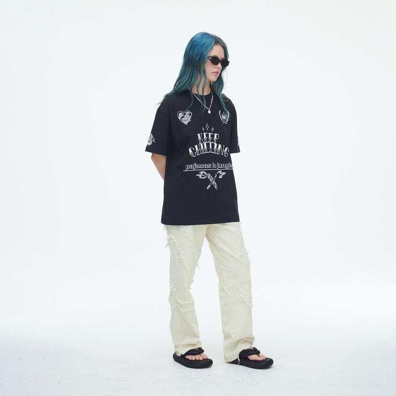SSERPE KEEP CHILLING HALF SLEEVE TEE BLACK