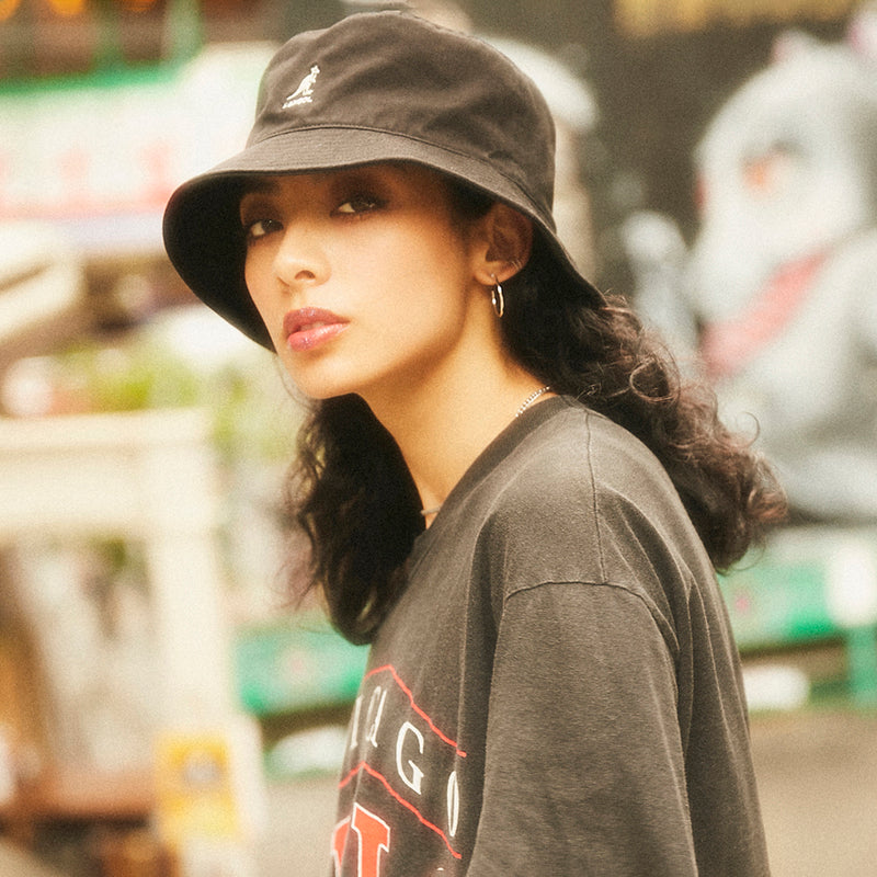 KANGOL WASHED BUCKET BLACK 4224