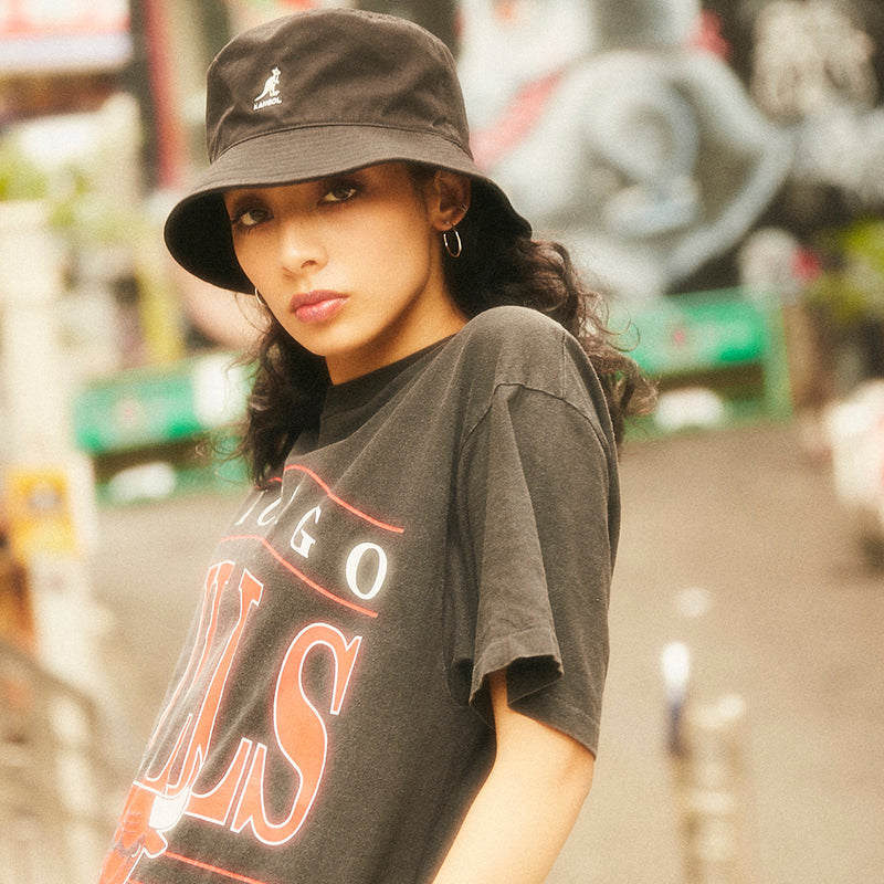 KANGOL WASHED BUCKET BLACK 4224