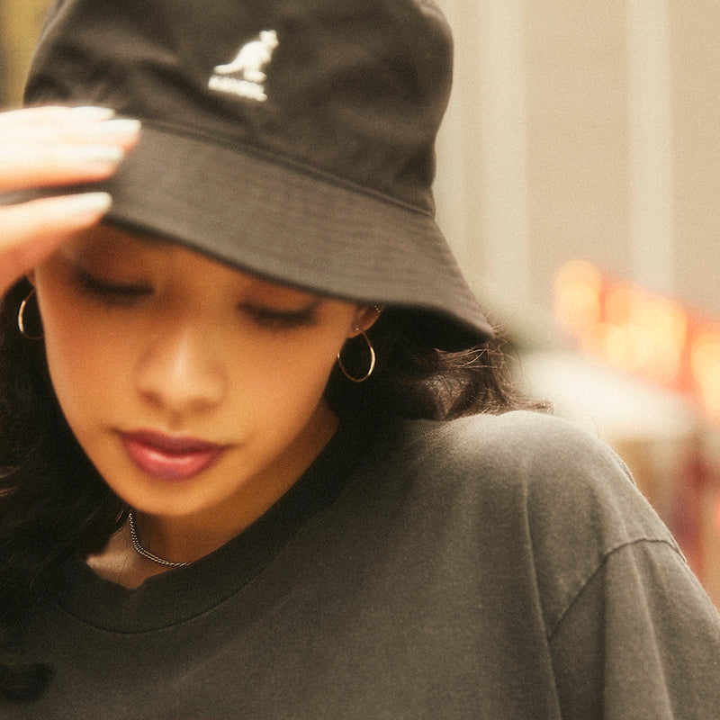 KANGOL WASHED BUCKET BLACK 4224