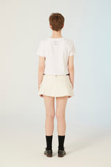 UL:KIN X BETTY BOOP BOOP LOVE SEMI-CROP T-SHIRT WHITE