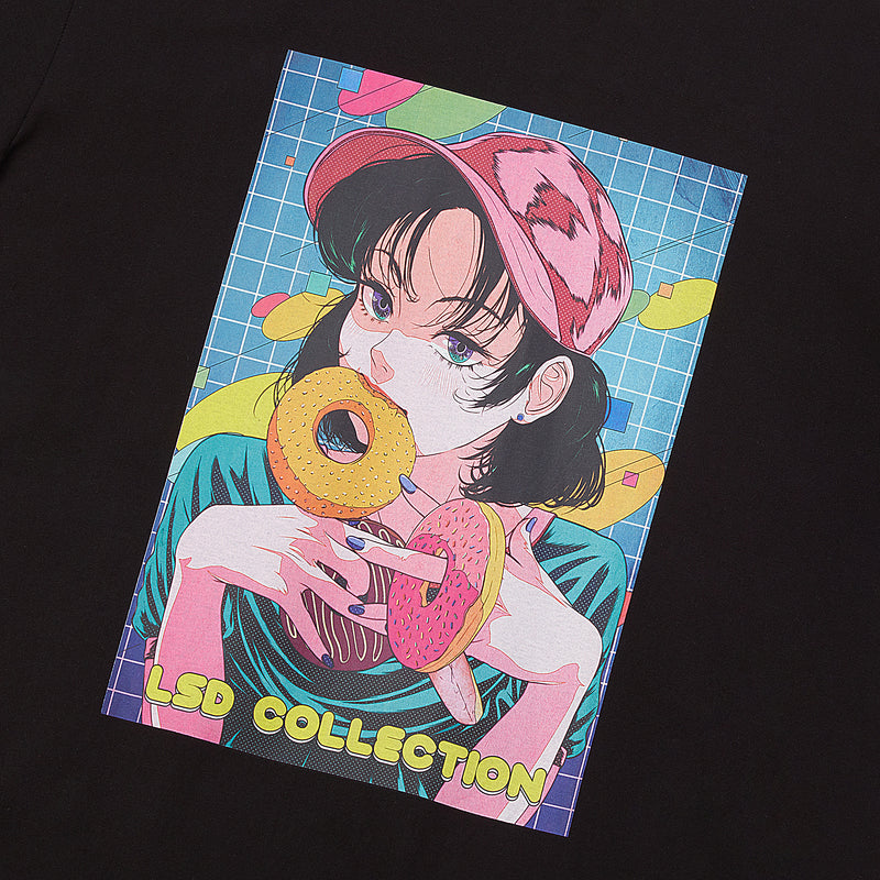 UL:KIN X TREE 13 ARTIST T-SHIRT DOUNT COUNTY BLACK