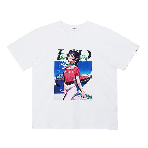 UL:KIN X TREE 13 ARTIST T-SHIRT FAIRLADY 2 WHITE