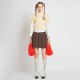 CRANK LETTERING KNEE SOCKS MINT